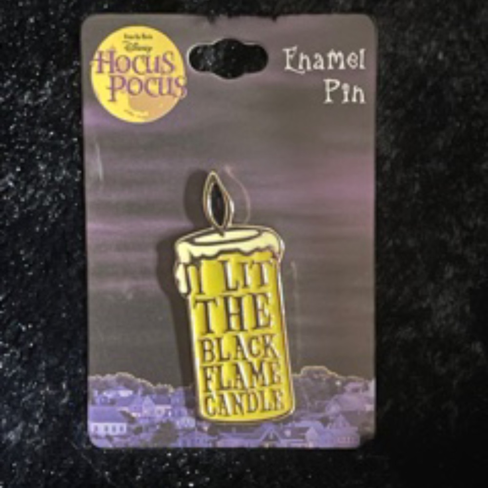 Hocus Pocus I Lit the Black Flame Candle Pin